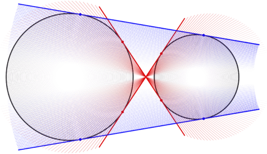 TikZ作品集「共通接線」